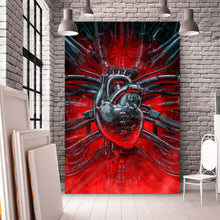 Lade das Bild in den Galerie-Viewer, Poster Herz aus Stahl Hochformat
