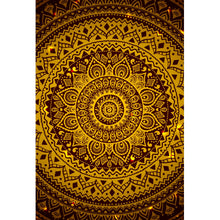 Lade das Bild in den Galerie-Viewer, Leinwandbild Mandala Indische Ornamente Hochformat
