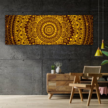 Lade das Bild in den Galerie-Viewer, Aluminiumbild Mandala Indische Ornamente Panorama
