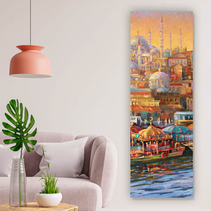 Acrylglasbild Istanbul Gemälde Panorama Hoch
