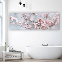 Lade das Bild in den Galerie-Viewer, Spannrahmenbild Japanische Kirschblüten Panorama
