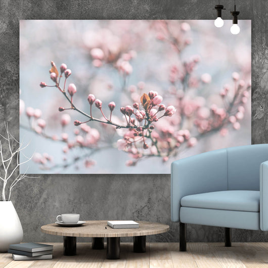 Spannrahmenbild Japanische Kirschblüten Querformat