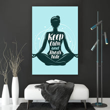 Lade das Bild in den Galerie-Viewer, Poster Keep calm and meditate Hochformat
