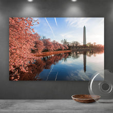 Lade das Bild in den Galerie-Viewer, Aluminiumbild gebürstet Kirschblütentraum Querformat
