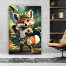 Lade das Bild in den Galerie-Viewer, Poster Kleiner Fuchs Hawaii Digital Art Hochformat
