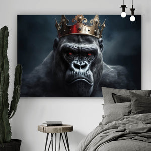 Leinwandbild König der Gorillas Querformat