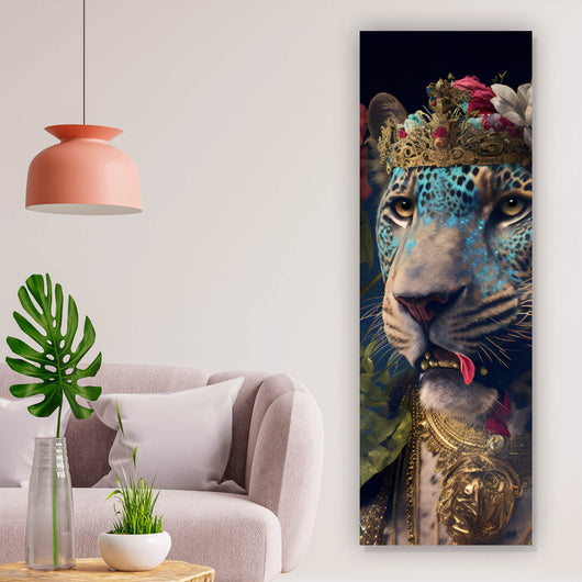 Poster König der Leoparden Panorama Hoch