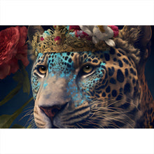 Lade das Bild in den Galerie-Viewer, Spannrahmenbild König der Leoparden Querformat
