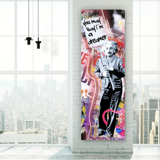 Poster Stars und Comic Pink Pop Art No.2 Panorama Hoch