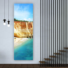 Lade das Bild in den Galerie-Viewer, Acrylglasbild Küste in Portugal Panorama Hoch
