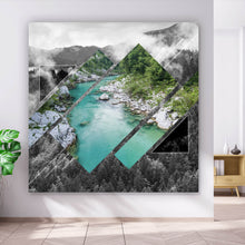 Lade das Bild in den Galerie-Viewer, Leinwandbild Landschaft in Slowenien Quadrat
