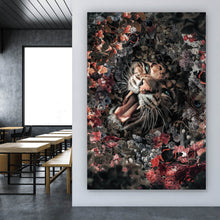 Lade das Bild in den Galerie-Viewer, Poster Leopard im Blütenmeer Hochformat
