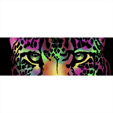 Lade das Bild in den Galerie-Viewer, Leinwandbild Leopard Neon Panorama
