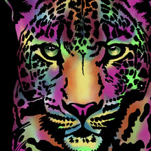 Lade das Bild in den Galerie-Viewer, Poster Leopard Neon Quadrat
