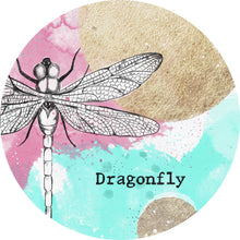 Lade das Bild in den Galerie-Viewer, Aluminiumbild gebürstet Libelle Dragonfly Abstrakt Kreis
