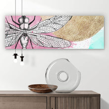 Lade das Bild in den Galerie-Viewer, Spannrahmenbild Libelle Dragonfly Abstrakt Panorama
