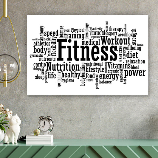 Poster Lifestyle Fitness Querformat