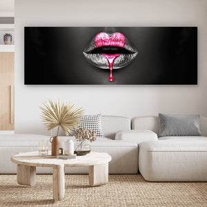 Poster Lippen Herzform Panorama