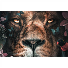 Lade das Bild in den Galerie-Viewer, Poster Löwe im Paradies des Dschungels Querformat
