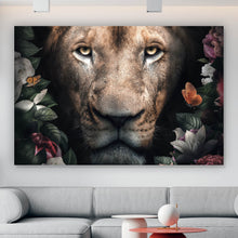 Lade das Bild in den Galerie-Viewer, Poster Löwin im Paradies des Dschungels Querformat
