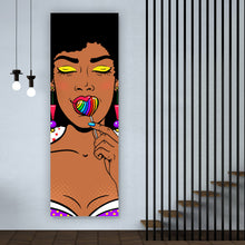 Lade das Bild in den Galerie-Viewer, Poster Lollipop Lady Popart Panorama Hoch
