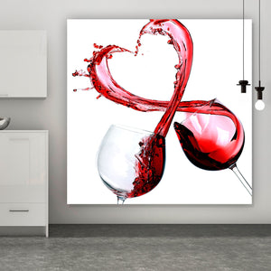 Acrylglasbild Lovely Wine Quadrat