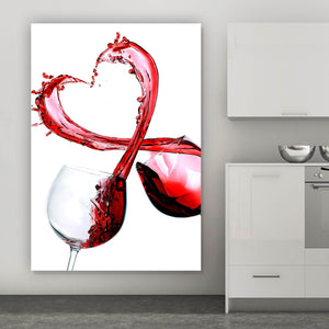 Acrylglasbild Lovely Wine Hochformat