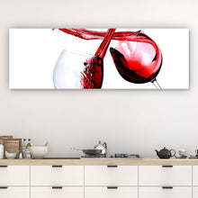 Lade das Bild in den Galerie-Viewer, Aluminiumbild gebürstet Lovely Wine Panorama
