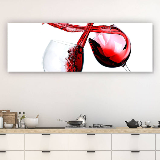 Acrylglasbild Lovely Wine Panorama