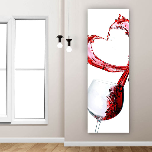Acrylglasbild Lovely Wine Panorama Hoch