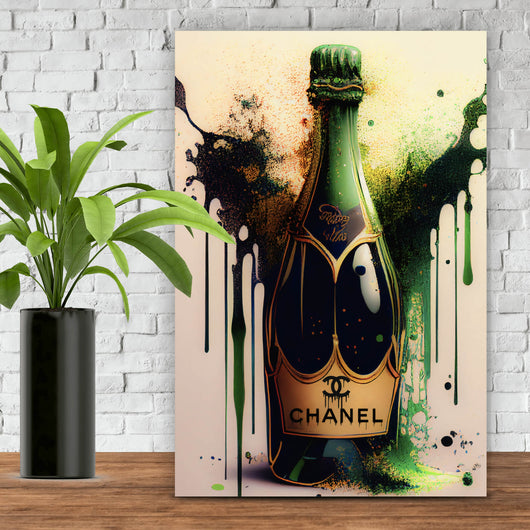 Spannrahmenbild Luxury Champagne No.1 Hochformat