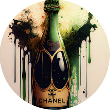 Lade das Bild in den Galerie-Viewer, Aluminiumbild Luxury Champagne No.1 Kreis
