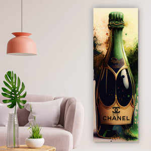 Spannrahmenbild Luxury Champagne No.1 Panorama Hoch