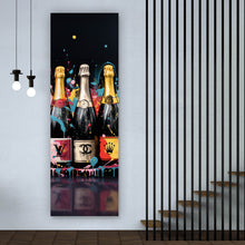 Lade das Bild in den Galerie-Viewer, Aluminiumbild Luxury Champagne No.3 Panorama Hoch
