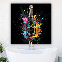 Lade das Bild in den Galerie-Viewer, Spannrahmenbild Luxury Champagne No.4 Quadrat
