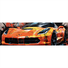 Lade das Bild in den Galerie-Viewer, Poster Luxus Sportwagen Pop Art Panorama
