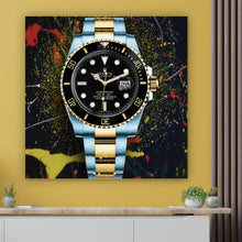 Lade das Bild in den Galerie-Viewer, Poster Luxus Uhr Pop Art Dark Quadrat
