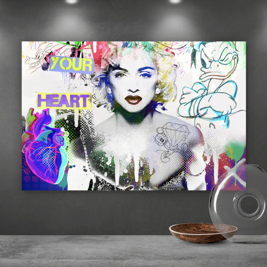 Spannrahmenbild Madonna Pop Art Querformat