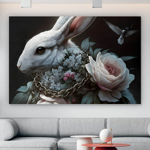 Acrylglasbild Majestätischer Hase Digital Art Querformat