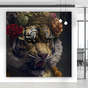 Poster Majestätischer Tiger Quadrat