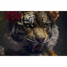 Lade das Bild in den Galerie-Viewer, Leinwandbild Majestätischer Tiger Querformat
