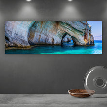 Lade das Bild in den Galerie-Viewer, Spannrahmenbild Malerische Inselküste Panorama
