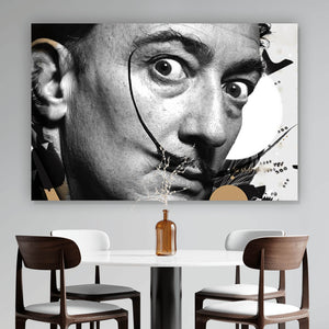 Aluminiumbild gebürstet Salvador Dali Modern Art Querformat