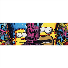 Lade das Bild in den Galerie-Viewer, Aluminiumbild Marge und Homer Pop Art Panorama
