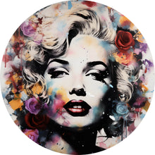 Lade das Bild in den Galerie-Viewer, Aluminiumbild gebürstet Marilyn Abstrakt No.1 Kreis
