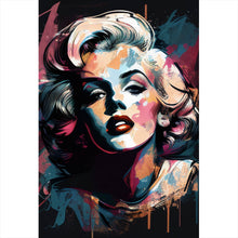 Lade das Bild in den Galerie-Viewer, Aluminiumbild gebürstet Marilyn Abstrakt No.2 Hochformat
