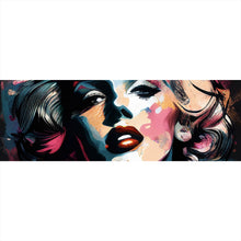 Lade das Bild in den Galerie-Viewer, Aluminiumbild gebürstet Marilyn Abstrakt No.2 Panorama
