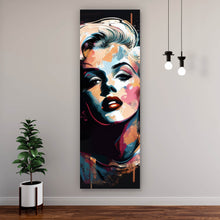 Lade das Bild in den Galerie-Viewer, Aluminiumbild gebürstet Marilyn Abstrakt No.2 Panorama Hoch
