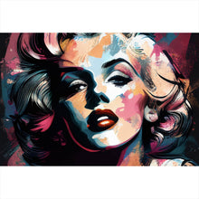 Lade das Bild in den Galerie-Viewer, Leinwandbild Marilyn Abstrakt No.2 Querformat
