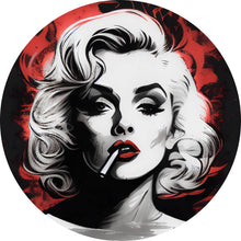 Lade das Bild in den Galerie-Viewer, Aluminiumbild gebürstet Marilyn Abstrakt No.3 Kreis
